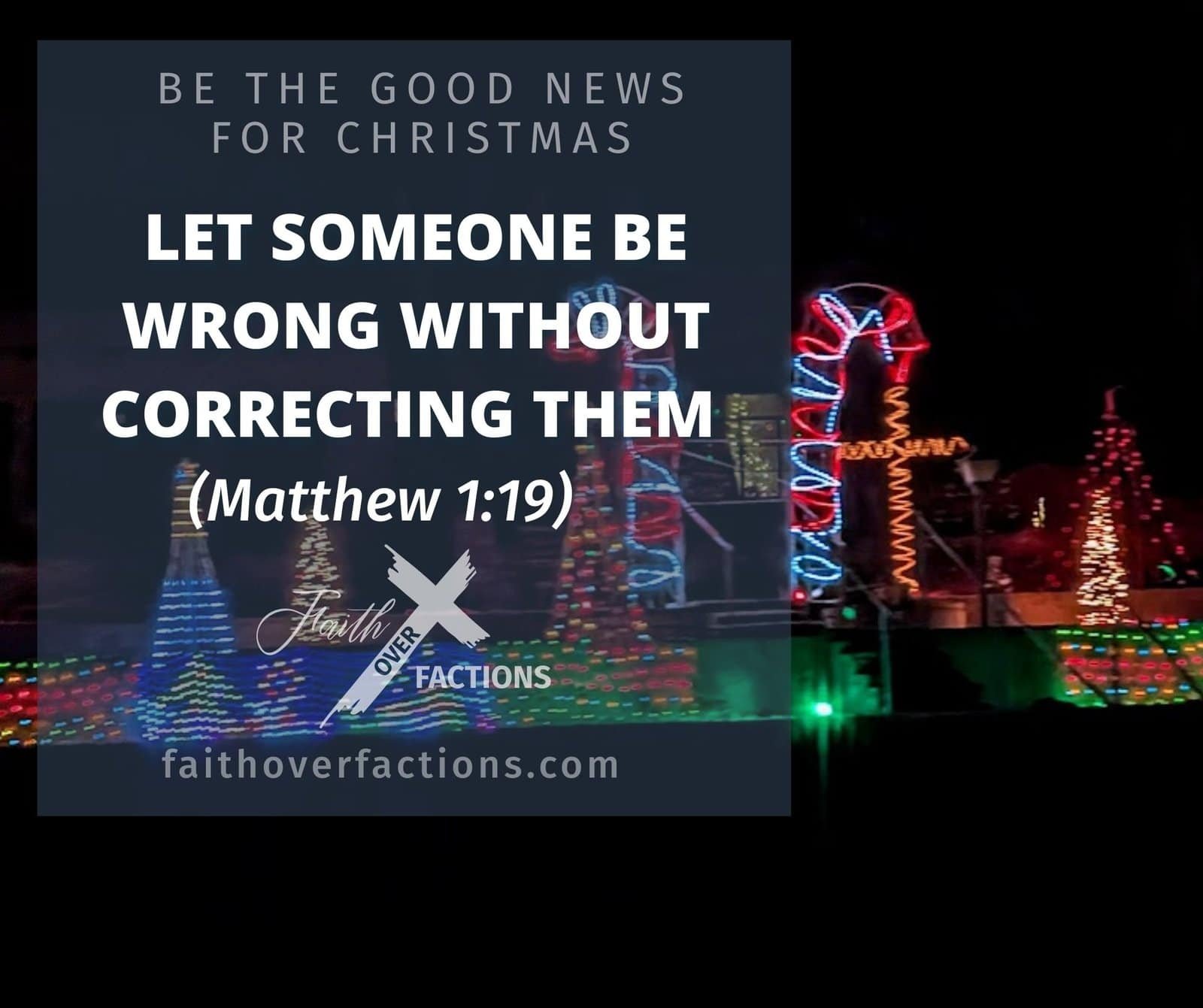 let someone be wrong